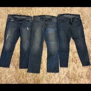 Size 14 Gap Blue Jeans (Lot of 3 pairs)